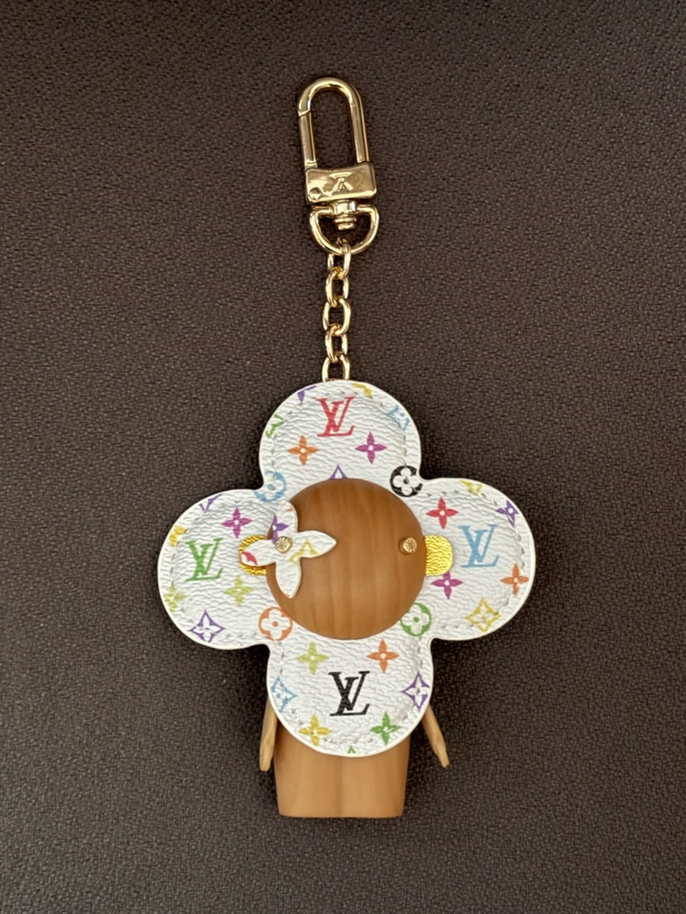 Vivienne Doll Bag Keychain White Multi